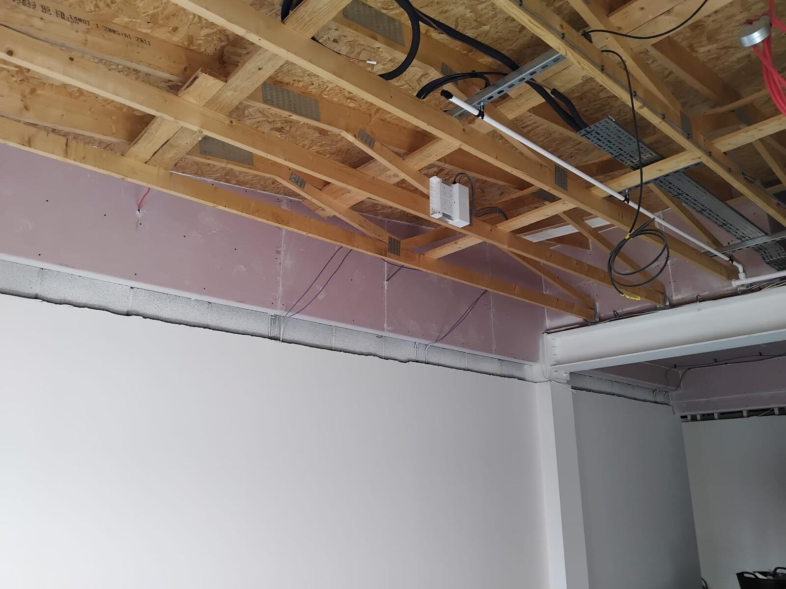 Dry lining, insulation and skim at White House Barns, Elmswell