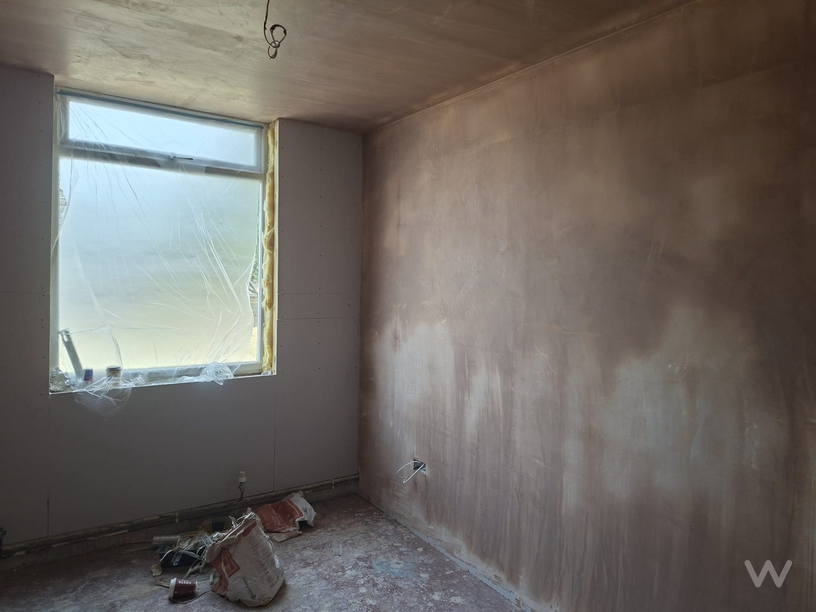 Barn conversion in Essex, skimmed to a decoration-ready finish — Wall2Wall