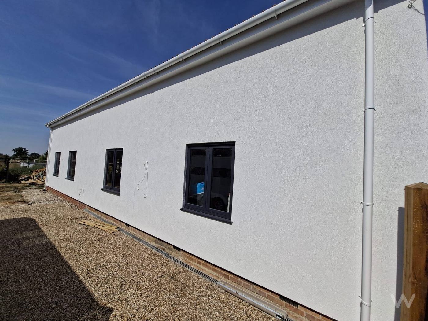 Long rendered elevation, Kenton, Suffolk