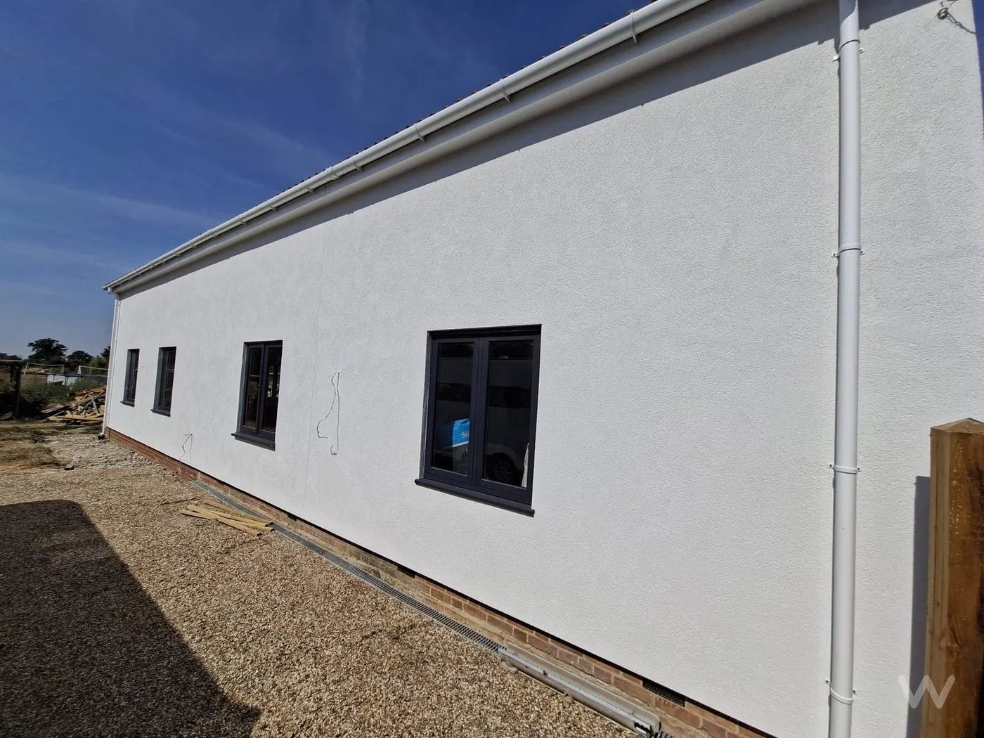 Long rendered elevation, Kenton, Suffolk