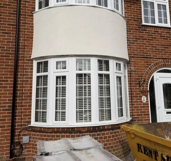 Rendered bay to a domestic property