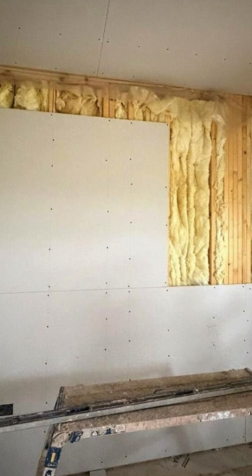 Dry lining and insulation at Willow Barn development, Elmswell, Suffolk