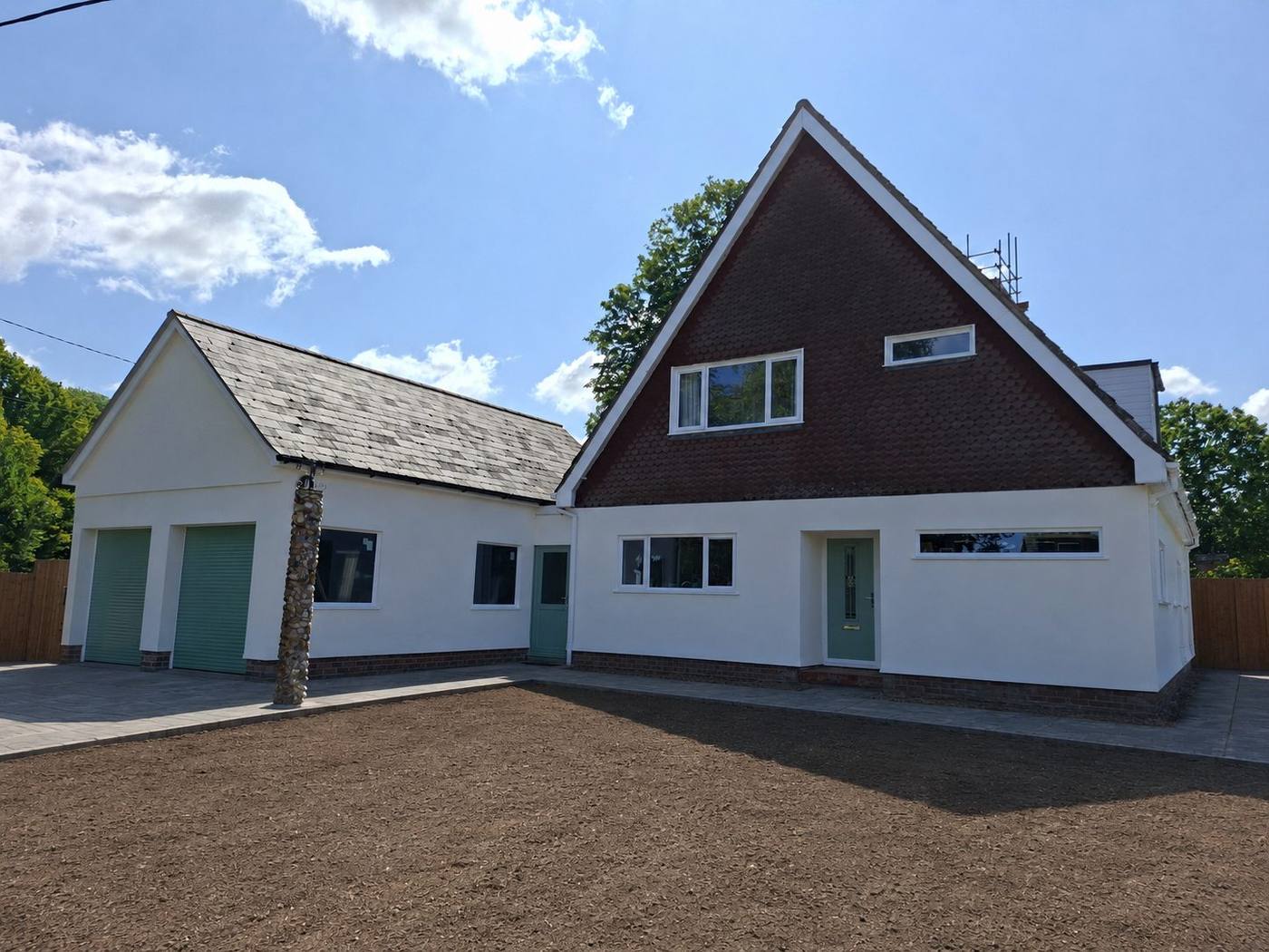 Re-rendered elevation, Woolpit, Suffolk